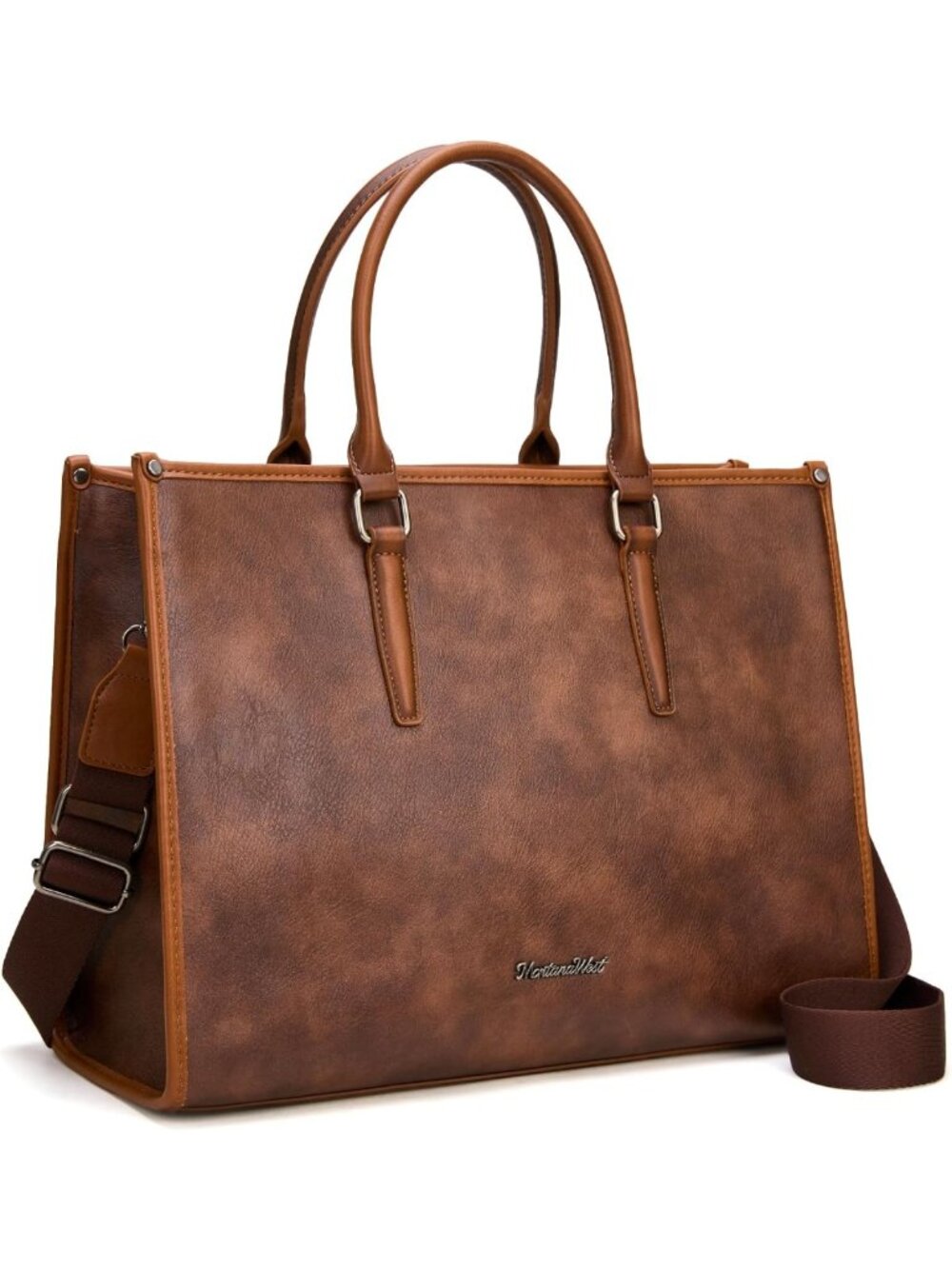 Stylish 15.6" Laptop Tote Bag for Women | Business Briefcase with Adjustable
